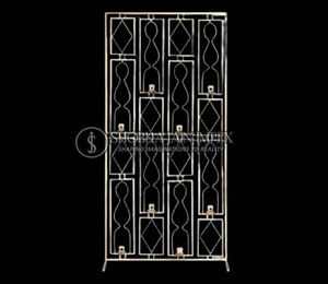 Curved Metal Frame <b>Wedding</b> Candle <b>Wall</b> <b>Decorations</b> - Product Image 4