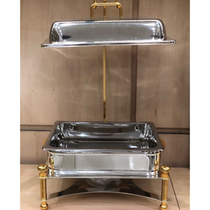 Plato de frotamiento, contenedor de comida de boda, olla, decoración de exhibición, cazuela, plato de frotamiento de Metal, nuevo concepto, equipo de Chef - Product Image 1