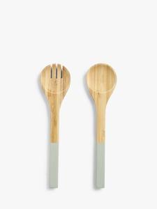 Juego de servidor de madera de Acacia desechable, juego de cubiertos para servidor de ensaladas únicas con 100% de madera de oliva, accesorios de cocina - Product Image 5