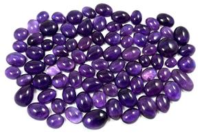 Cabujones calibrados sueltos con reverso plano liso de piedra amatista Africana natural a precio de fábrica al por mayor del fabricante - Product Image 2