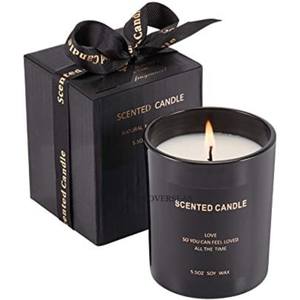 Black Color Powder Coated High Standard Quality Metal Candle Jars With Lid And <b>Boxes</b> Packaging Lighting Accessories From India - Product Image 1