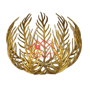 Hermoso diseño moderno de lujo para el hogar, mesa decorativa de Metal, cuenco para frutas en acabado dorado, cuenco para servir con diseño personalizado - Product Image 1