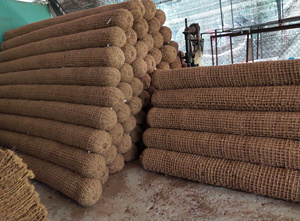 BEST CHOICE COIR <b>LOGS</b> COCONUT FIBER <b>LOG</b> COIR PILLOW EROSION CONTROL WITH COIR NET FROM VIETNAM - Product Image 3