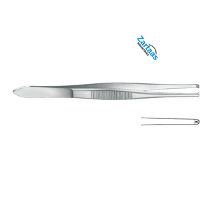 Fórceps de tejido Stille de acero inoxidable de alta calidad 1x2 dientes 15cm / 6 "Fabricante de instrumentos quirúrgicos - Product Image 2