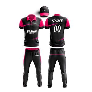 Ensemble maillot de cricket personnalisé avec pantalon Sublimation imprimé tissu confortable vêtements de sport vente en gros équipe uniforme usine - Product Image 3