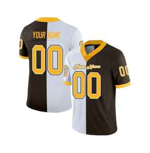 Vente en gros de maillot de football américain en maille respirante 100% polyester personnalisé pour jeunes et adultes, matériel sublimé en sergé pour garçons à vendre - Product Image 3