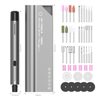 Kit d'outils rotatifs électriques sans balais légers 46 pièces, ponceuse sans fil avec boîte d'accessoires pour les passionnés d'artisanat