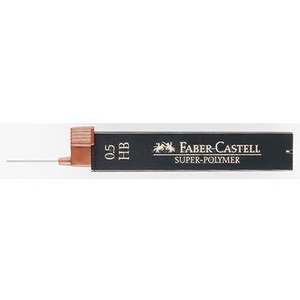 Feinmine Faber-Castell Super Polymer 0.5mm HB Negro Paquete de 12 Minas de Lápiz - Product Image 1