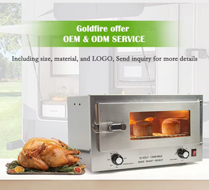 Four solaire extérieur DC12V pour voiture 130W, portable, marin, en acier inoxydable SS304, four électrique à infrarouge lointain pour cuire/chauffer les pizzas, économise 50% d'énergie - Product Image 5