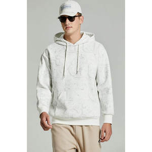Sweat-shirt à capuche thermique surdimensionné avec fermeture éclair pour hommes marque de distributeur et logo personnalisé Sweats à capuche pour hommes - Product Image 1