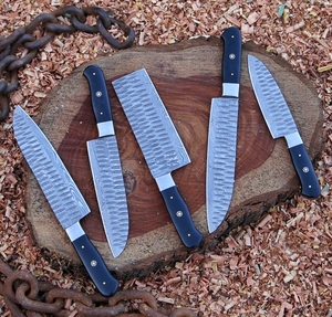 Atacado personalizar Chef Cooking damasco aço Kitchen Knives <span class=keywords><strong>Set</strong></span> Black makarta Handle Damascus Steel <span class=keywords><strong>Knife</strong></span> <span class=keywords><strong>set</strong></span> - Product Image 3