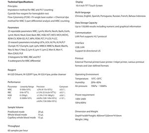 Analizador de Sangre Mindray de 5 Partes BC5130 Usado, Analizador de Hematología de Segunda Mano - Product Image 4