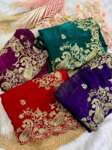 Precio inmejorable para hermosas lentejuelas Zari trabajo Sari verde con blusa elegante étnico clásico fiesta boda Festival desgaste mujeres - Product Image 3