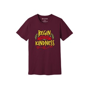 เสื้อยืดผ้าฝ้าย 100% พิมพ์ลายธีมความเมตตา น้ำหนัก 160-180 GSM มี 12 สีให้เลือก  รับออกแบบลายและตำแหน่งได้ตามต้องการ - Product Image 4