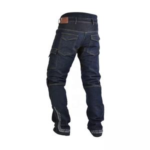 Jeans en denim pour motard D-Ride Moto bleu foncé pour hommes, protection de niveau 2 CE, respirant, séchage rapide, design de haute qualité, toutes saisons - Product Image 4