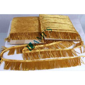 OEM Gold Bullion Wire Fringe Customized Metallic Fringe Trimmings Top Quality Antique Gold Silver Twisted <b>Tassel</b> <b>Trim</b> - Product Image 6