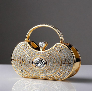 Broderie florale ornée de perles sur un sac à cadre crème. Pièce de boutique intemporelle disponible à prix de gros. - Product Image 4