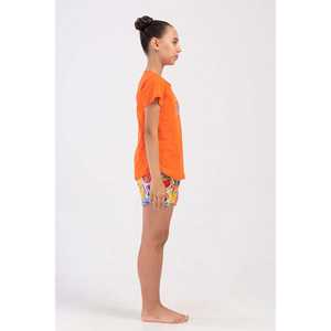 Conjuntos de Ropa para Niñas, Top de Manga Corta y Pantalones Cortos Ovalados con Cuello y Falda de Manga Corta - Tallas 7-8/13-14 - Product Image 3