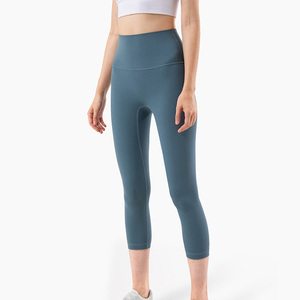 Legging de Yoga taille haute sans couture pour femme, couleur unie, matière Polyester Spandex, séchage rapide - Product Image 6