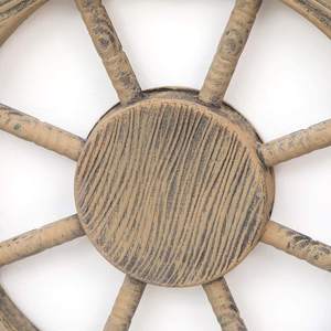 Conception de roue de bateau suspendue en bois fantaisie avec la meilleure conception d'aspect antique en bois de qualité à bas prix - Product Image 5