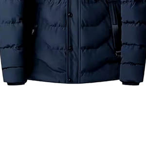 Chaquetas acolchadas de invierno con cuello levantado de servicio OEM para hombre, chaquetas acolchadas de hombre con logotipo personalizado OEM, ropa de calle al por mayor - Product Image 6