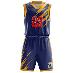 Conjunto de Camiseta y Pantalones Cortos de Baloncesto Sublimados Personalizados para Equipos Deportivos, Hombres Adultos, 100% Poliéster, Anti-UV, Práctica y Juego - Product Image 5