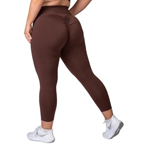 High Quality Custom High Waist Sports <b>Leggings</b> for Women Wholesale OEM Service Solid <b>Pattern</b> Pants - Product Image 4