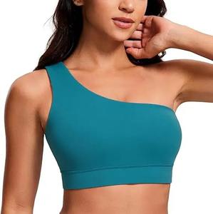 Soutien-gorge de sport d'entraînement sexy respirant à faible impact et couleur contrastée avec logo personnalisé en gros - Product Image 4