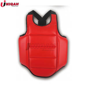 Protecteur de poitrine professionnel pour adultes et enfants garde du corps en cuir épaissi pour la boxe Sanda MMA Muay Thai Kickboxing - Product Image 5