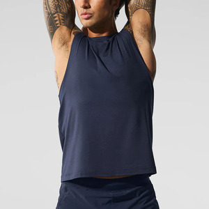 Solid Color Summer Fitness <b>Running</b> Sleeveless Sports Gym <b>Running</b> <b>Vest</b> for Men's Fitness <b>Vests</b> Cotton tank Tops - Product Image 4