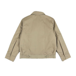 Veste bomber d'automne vintage coupe slim en twill de coton respirant avec logo personnalisé sur le devant, coupe-vent, pour homme, grandes tailles - Product Image 5