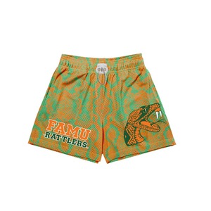 Florida A & M University Men's XXS Gym Shorts Transpirable Impermeable Floral Bordado Lana Custom Mid Casual Eco-Friendly - Product Image 1