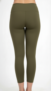 <b>Women</b> High Waist Olive Drab Gym <b>Leggings</b> Custom OEM <b>Compression</b> Yoga Pants Fitness Activewear - Product Image 2
