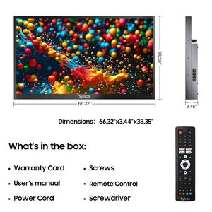 Téléviseur intelligent 4K extérieur de 75 pouces avec luminosité résistante à l'eau, fréquence de rafraîchissement de 120 Hz pour jardins ensoleillés partiellement, télécommande vocale - Product Image 4