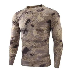 100% poliéster ropa deportiva ropa de caza camisas de manga larga rendimiento manga larga sublimación cuello redondo pesca caza camisas - Product Image 4