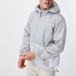 Personalizado de invierno con capucha de los hombres corriendo Cortavientos Chaquetas Deportes al aire libre Chaqueta cortavientos para los hombres al por mayor Casual - Product Image 3