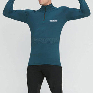 <b>Men</b> Half Zipper <b>Compression</b> <b>Shirt</b> Quick Dry Sportswear Gym Top Custom Logo <b>Men</b> <b>Compression</b> <b>Shirt</b> - Product Image 6