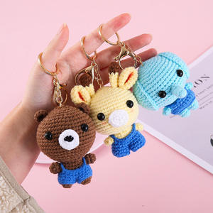 Wholesale Arrival Handmade Crochet Cartoon Animal Keychains - <b>Cute</b> Bag Charms & Daily Gifts for Kids & Adults - Product Image 2