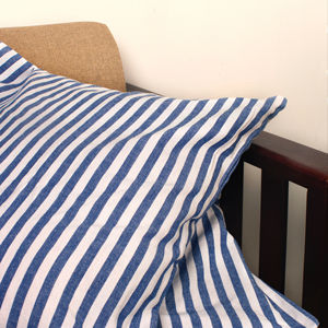 ปลอกหมอนอิงทรงสี่เหลี่ยมลายทางย้อมสีเส้นด้ายรีไซเคิลปลอกหมอนสำหรับบ้านโรงแรมโรงพยาบาล - Product Image 1