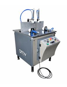 Máquina de corte de perfiles de aluminio de doble cabezal CNC totalmente automática de primera calidad para la fabricación de puertas, ventanas, terrazas acristaladas y perfiles de ducha. - Product Image 3