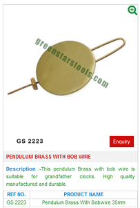 Pendule en laiton avec fil Bob GS 2223 outils de bijoux pour bijoux - Product Image 2