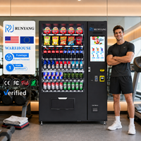 RUNYANG Máquina Expendedora Inteligente Personalizada para Bebidas Frías, Alimentos Congelados y Snacks, con Sistema de Pago en Efectivo