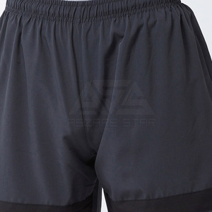 กางเกงขาสั้นลำลองสำหรับผู้ชายเอวยางยืดแบบธรรมดาเอวสูงลายย้อมทึบดีไซน์โลโก้ตามสั่ง - Product Image 6