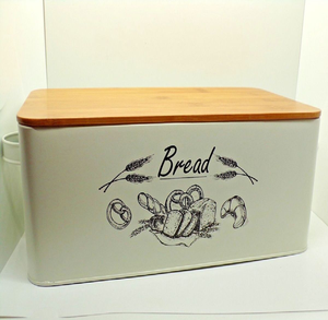 Caja de pan roja, cocina clásica, tapa enrollable, juego de botes a juego, diseño de inspiración vintage, letras "BREAD", venta al por mayor. - Product Image 6