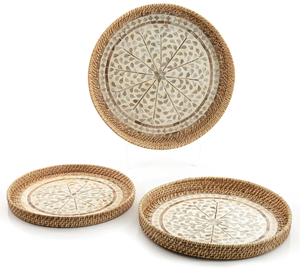 Bandeja decorativa para servir fregona de diseño único, vajilla de tamaño personalizado, bandeja para servir aperitivos, plato, Decoración de mesa - Product Image 6