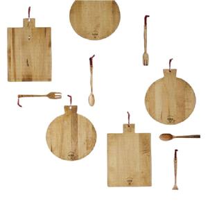 Planche à découper rectangulaire en bois suspendue pour aliments et viande, prix de gros, planche à découper en bois de grain, vaisselle en bois, bloc à fromage - Product Image 3