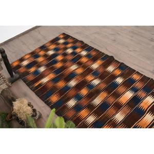 Alfombra de 3.3x5.9 pies, Alfombra Turca Decorativa, Alfombra Kilim Marrón Ombré - Product Image 5