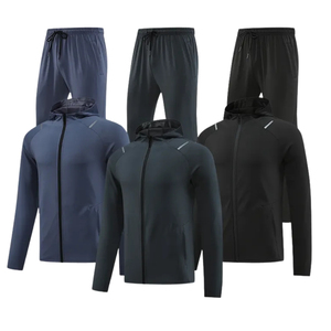 Ensemble survêtement personnalisé avec logo, pantalon de survêtement et sweat-shirt, qualité supérieure, vêtements de sport unisexes, vêtements de sport confortables - Product Image 1