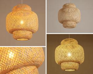 Vietnam exportateur traditionnel bambou abat-jour pendentif lumière élégant minimaliste moderne plafond suspendu lustre pour la décoration intérieure - Product Image 4