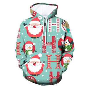 Custom <b>Christmas</b> Winter Hoodie Chilly Cozy Fleece Holiday Pullover <b>Sweatshirt</b> Casual 100% Cotton Hip Hop Style Men Teens Gift - Product Image 1